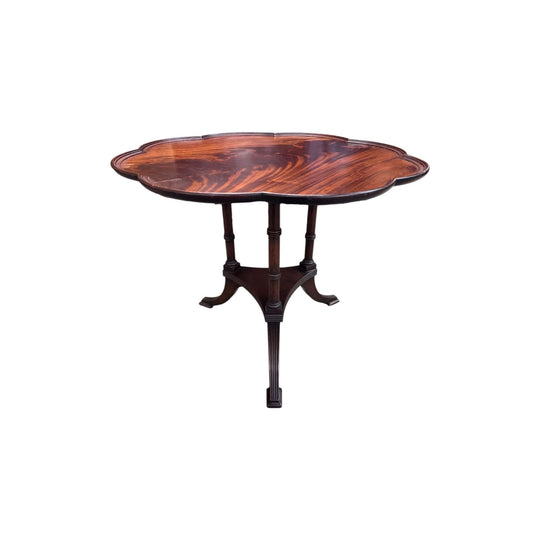 Stylish Mid-Century Scalloped edge Wine Table