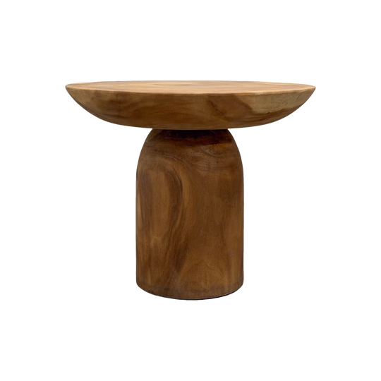 Suar Mushroom Side Table - Large Natural