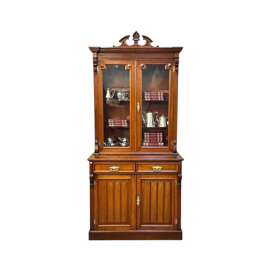Superb Australian cedar two section bookcase c.1880