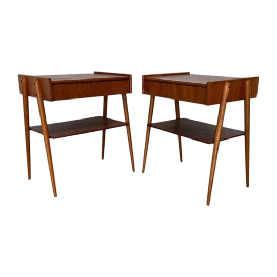 Swedish Mid-Century Bedside Duo