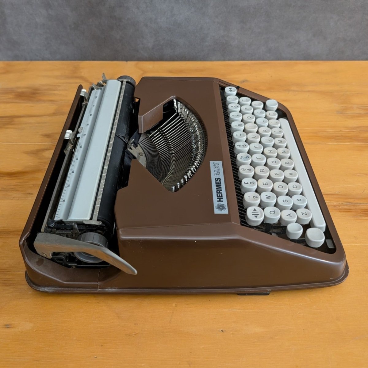 Swiss Hermes Baby Portable Typewriter Circa 1970 | Bazaa | Designer, Vintage and Antique Furniture