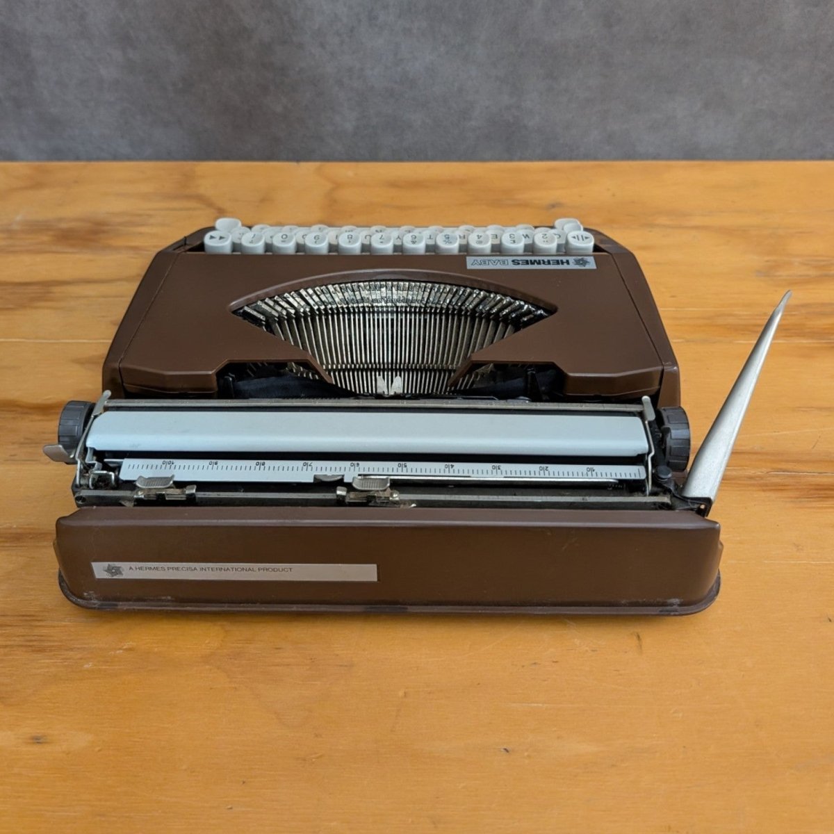 Swiss Hermes Baby Portable Typewriter Circa 1970 | Bazaa | Designer, Vintage and Antique Furniture