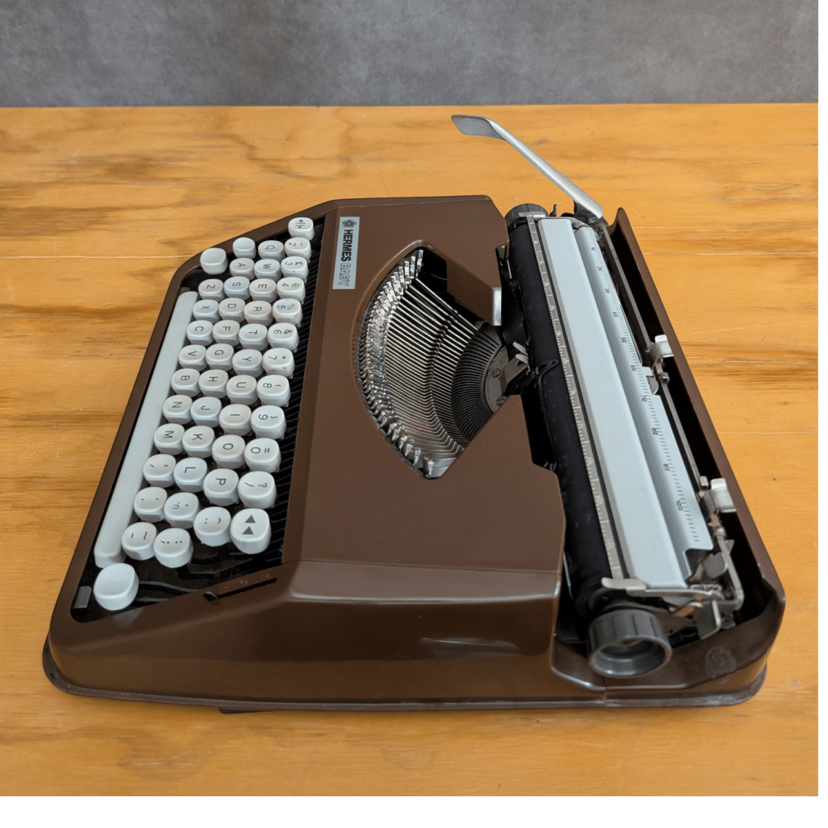 Swiss Hermes Baby Portable Typewriter Circa 1970 | Bazaa | Designer, Vintage and Antique Furniture