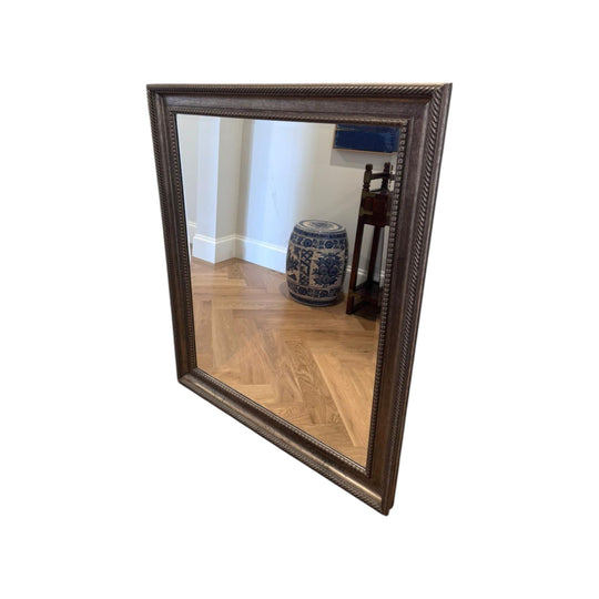 Art Deco Framed Mirror Large Ornate Timber Frame Bevelled Edge Feature