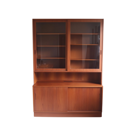 RARE Danish Teak Display Cabinet By Poul Hundevad, 1970s