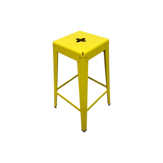 Tait Good One Barstool – Light Yellow Powder Coat Steel (Australian Made)