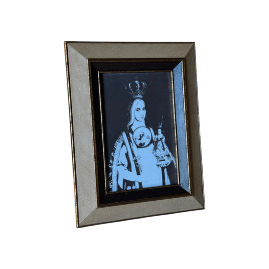 Tan Leather Rectangle Photo Frame