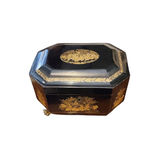 A Fine Quality Chinoiserie Tea Caddy