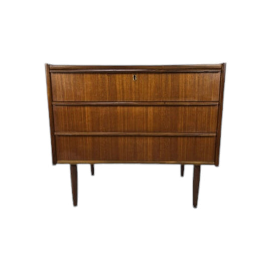 Teak chest of three drawers