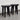 Teak Slice Stool - Black | Bazaa | Designer, Vintage and Antique Furniture