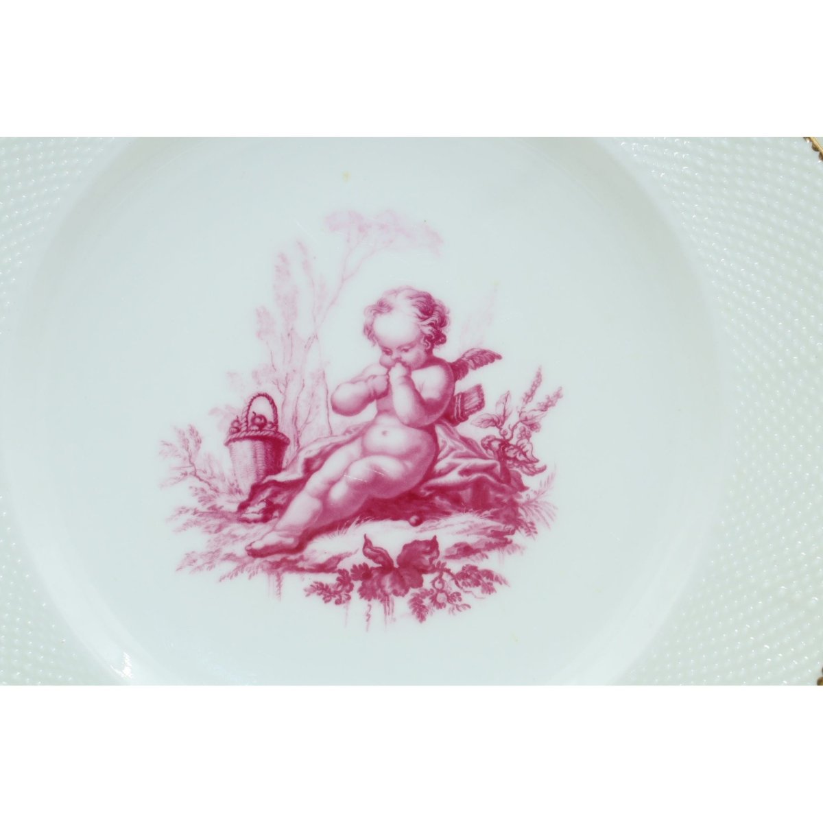 Three cherub decorated plates by Minton | Bazaa | Designer, Vintage and Antique Furniture