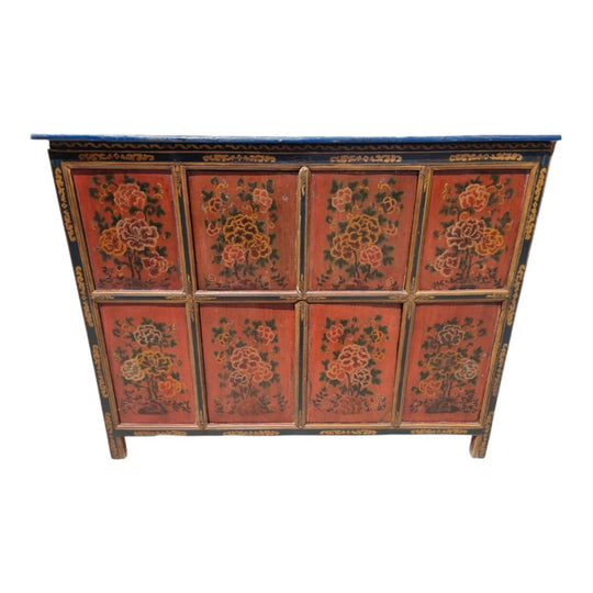 Tibetian Hand Painted Cabinet