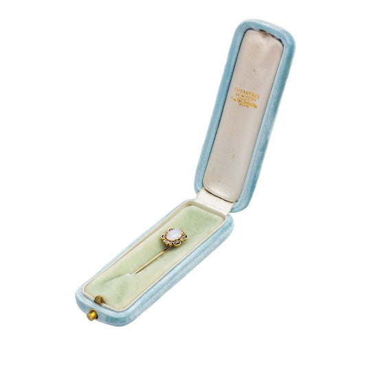 Tiffany & Company Art Nouveau Opal Set Stick Pin
