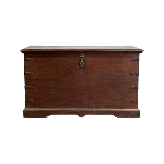 Timber Chest with Brass Details