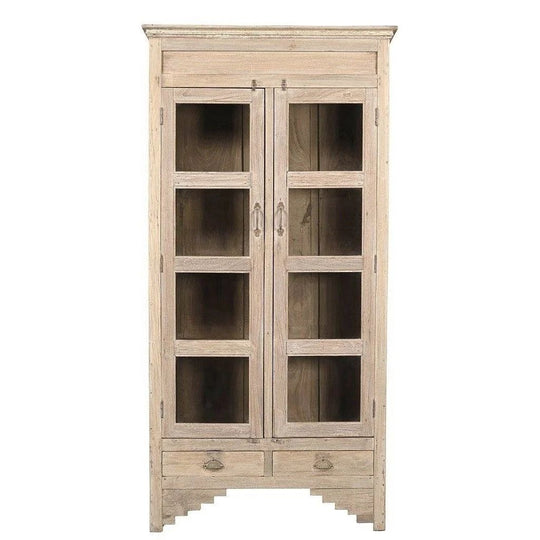 TWO DOOR FRENCH FARM HOUSE VINTAGE KITCHEN CABINET