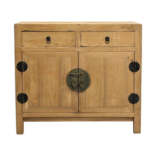 Two Drawer Vintage Tianjin Elm Cabinet