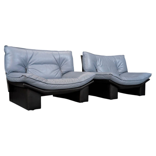 TWO | Italian Leather Armchairs by Nicoletti Salotti