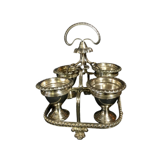 Old Sheffield Plate Egg Cruet, Circa 1810.