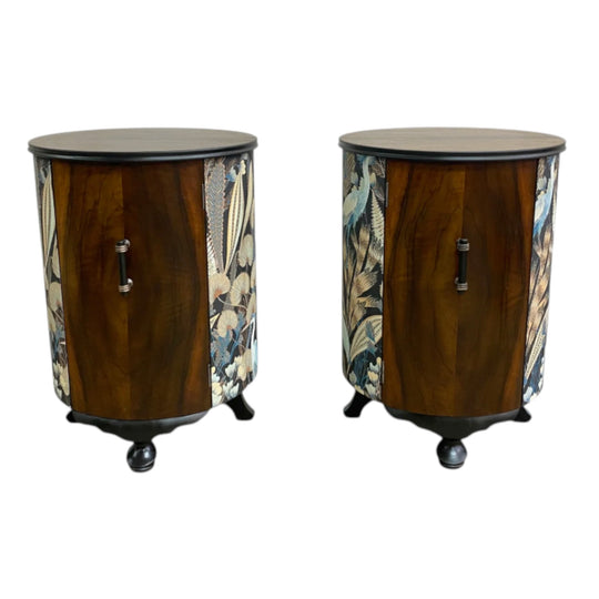 Pair Of Bespoke Art Deco Style Bedside Tables