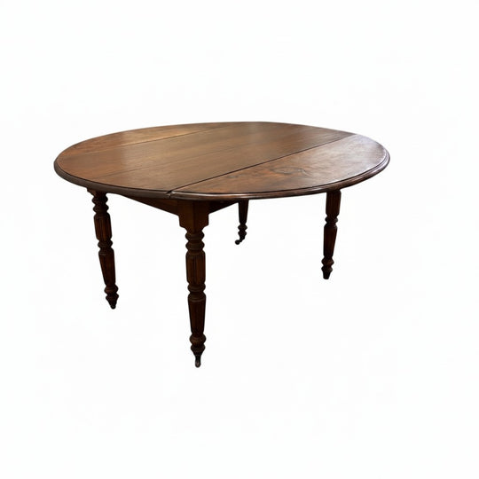 19Th C Drop Leaf Louis Style Table
