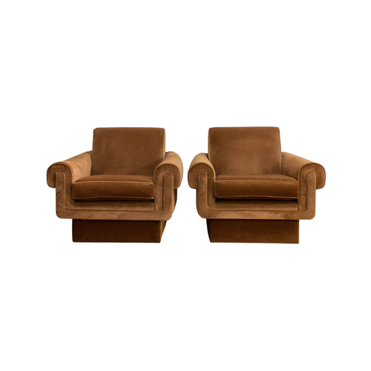 UNIQUE ORIGINAL 1960s SINGLE SEATER PLUSH ARMCHAIR