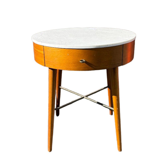 Penelope Bedside Table with Marble Top