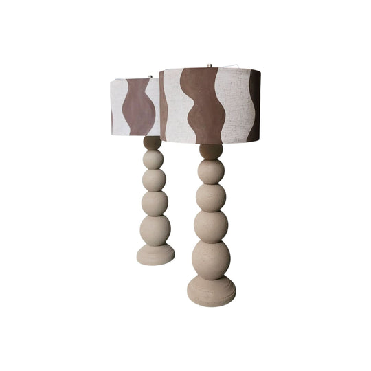 Upcycled Bubble Table Lamps