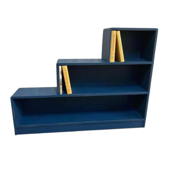 Upcycled MCM Maple Step Bookcase