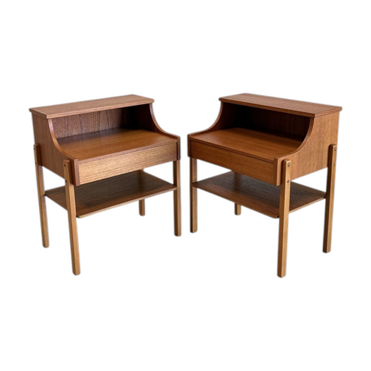 Scandinavian Mid-Century Bedside Duo
