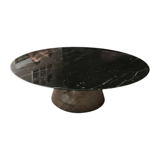 Warren Platner 42” Black Marble Coffee Table – Made in Italy
