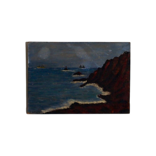V. Gally Oil on Board Seascape