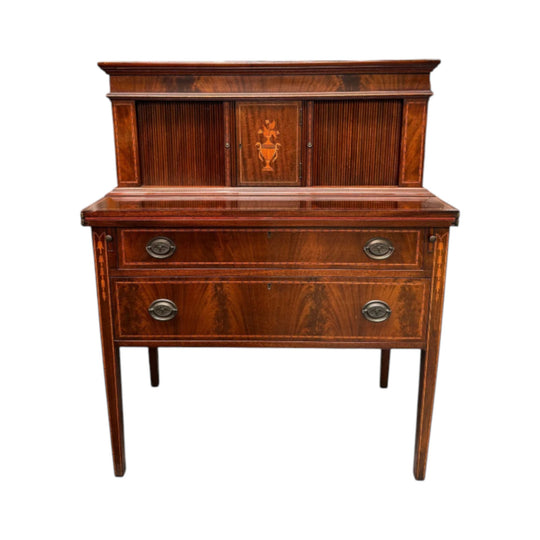 Antique Edwardian Sheraton Style Ladies Bureau
