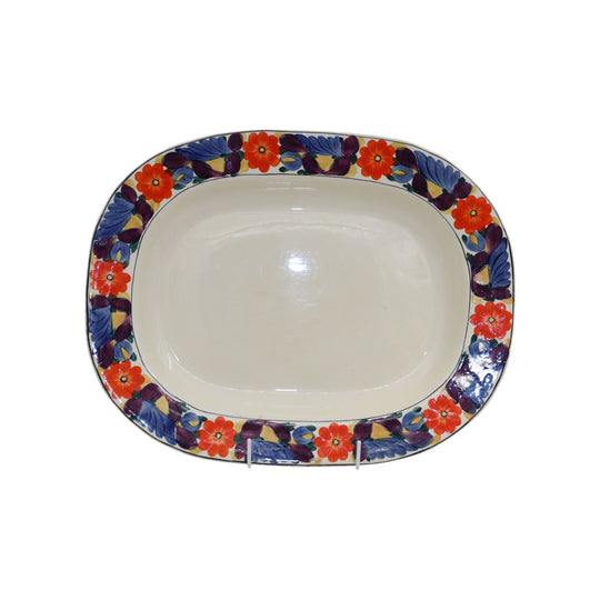 Large platter with hand painted border