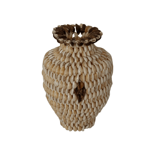 Vintage Shell Vase – 24.5 cm H x 16 cm Dia