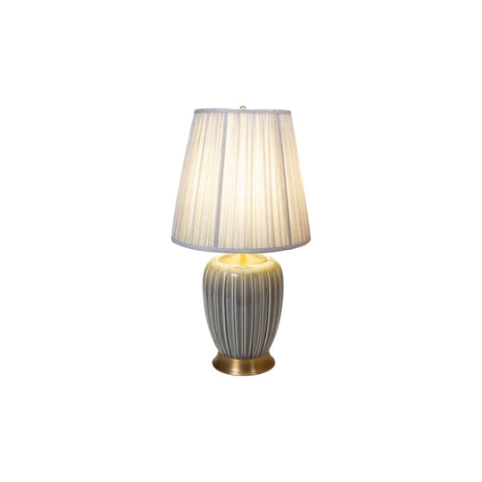 Velvet fall porcelain table lamp