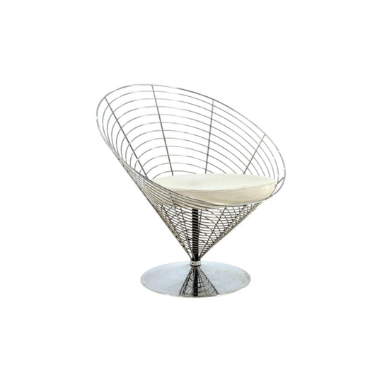 Verner Panton for Fritz Hansen Wire Cone Chairs - set of 2