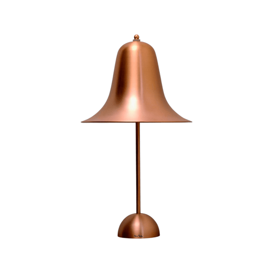 Verner Panton 'Pantop' Table Lamp for Verpan, Brushed Copper