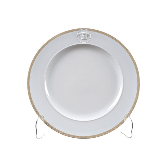 Versace Rosenthal Dinner Plate | Porcelain and Gold Rim