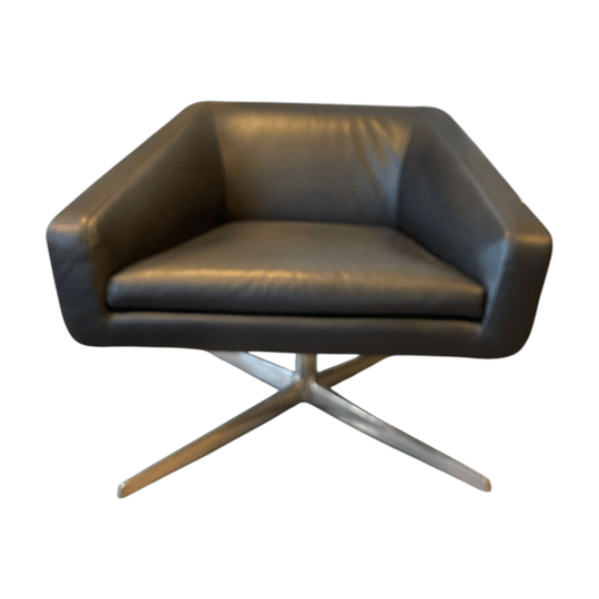 Verzelloni Lounge Chair in Black Leather