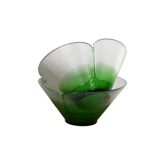 Vibrant Cystalex Bohemia glass bowl by Jiri Suhajek