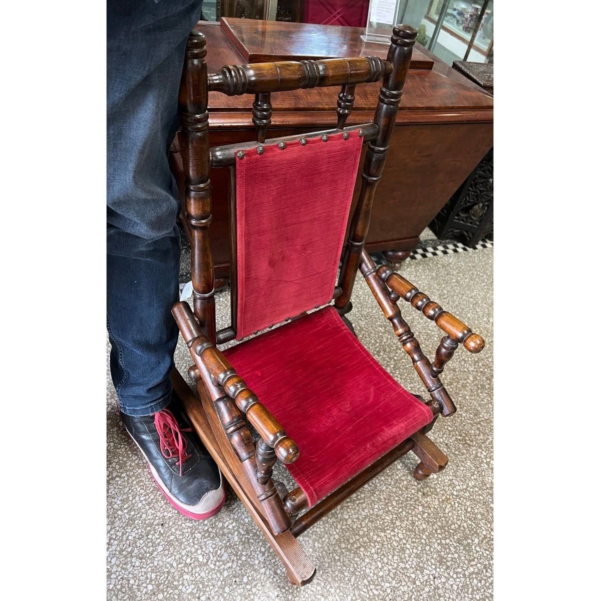 Shop Victorian child's platform rocking chair, 19th Century | Bazaa