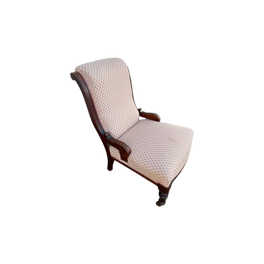 Victorian mahogany nursing chair, c. 1860