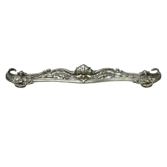 Victorian solid brass rococo style fender c.1870