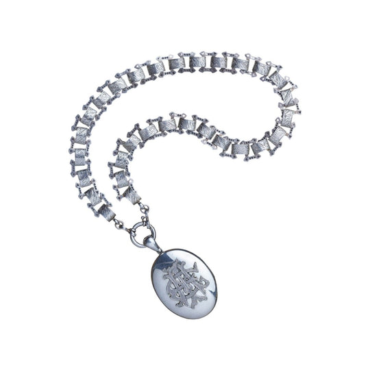 Victorian Sterling Silver 'Amity Eternity Infinity' Locket