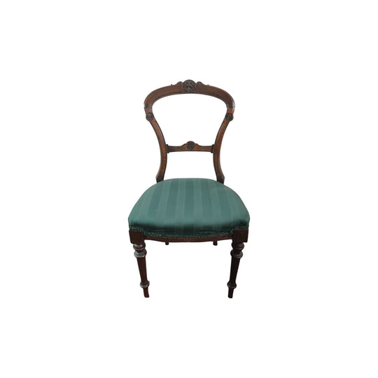 Victorian Walnut balloon back chair, c. 1880