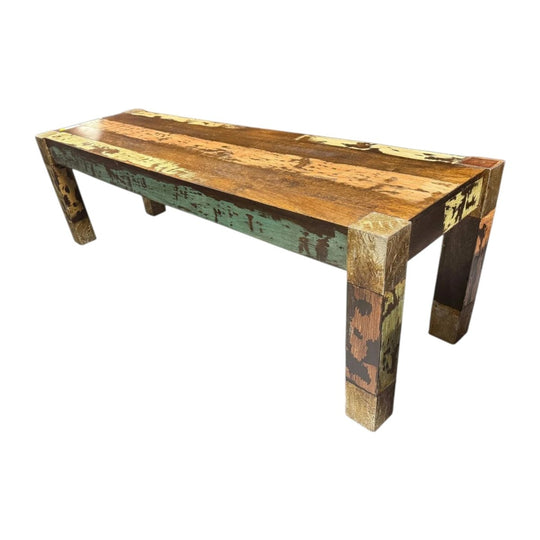 vidaXL Antique-Style Bench - Solid Reclaimed Wood