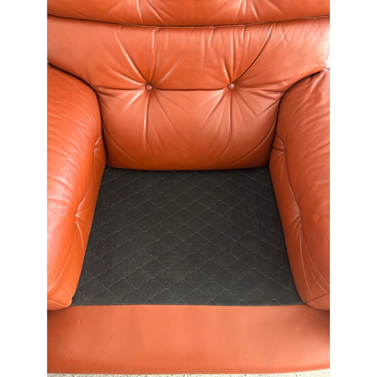 Vintage 1960’s Cognac leather Tobia Scarpa B&B Italia Coronado style armchair | Bazaa | Designer, Vintage and Antique Furniture