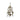 Vintage 1960s Italian Florentine Gilt Metal & Crystal 3 Light Chandelier - 30cmDIA | Bazaa | Designer, Vintage and Antique Furniture