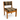 Vintage 70s Wooden Accent Chair Retro Striped Upholstery | Bazaa | Designer, Vintage and Antique Furniture