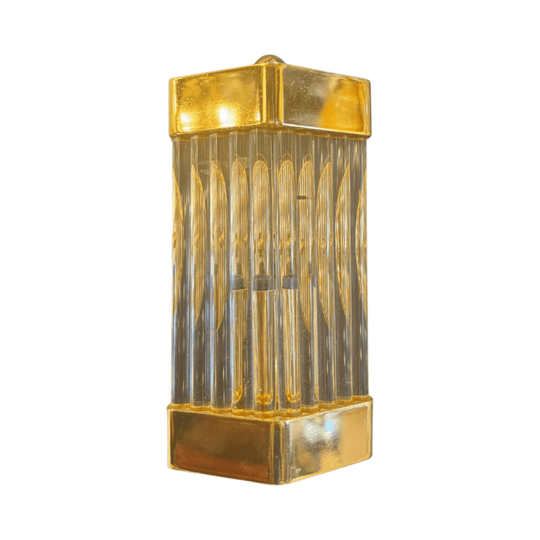 Vintage Art Deco Brass Wall Sconces